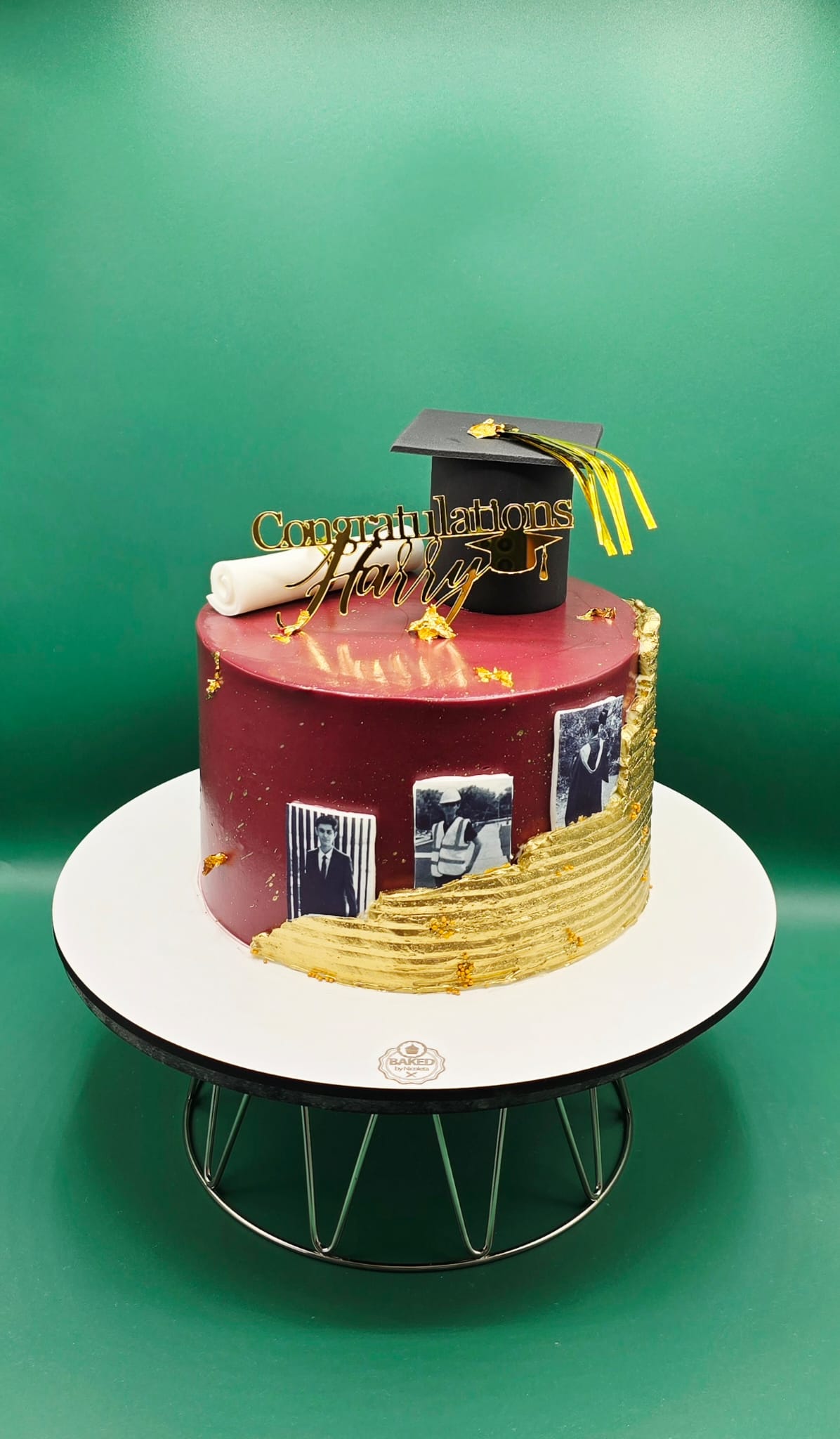 Bespoke custom celebration cake for Gentlemen & Milestones handcrafted by Nicoleta